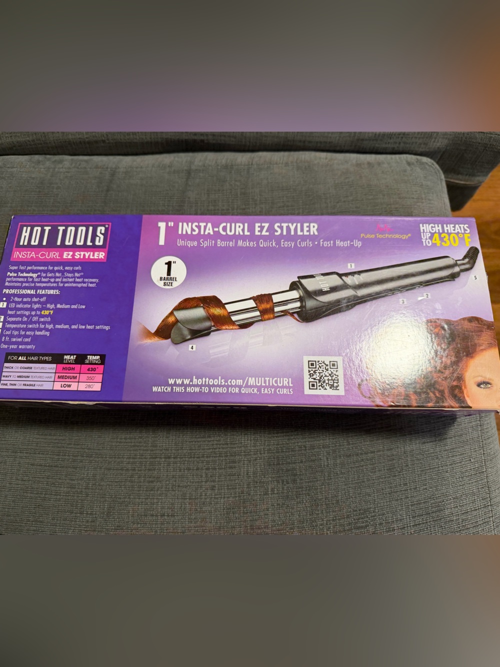 1" Insta-Curl EZ Styler - Purple